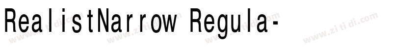 RealistNarrow Regula字体转换